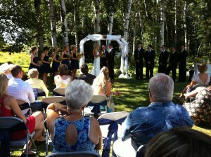 Outdoor wedding